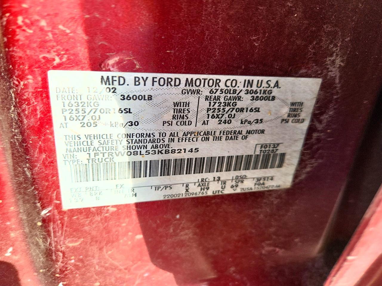 2003 Ford F150 Supercrew