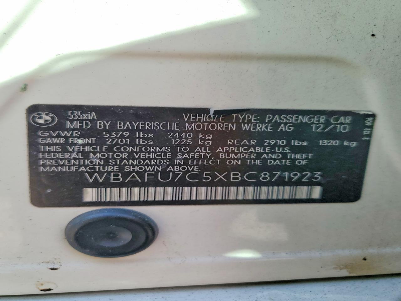 2011 BMW 535 xi
