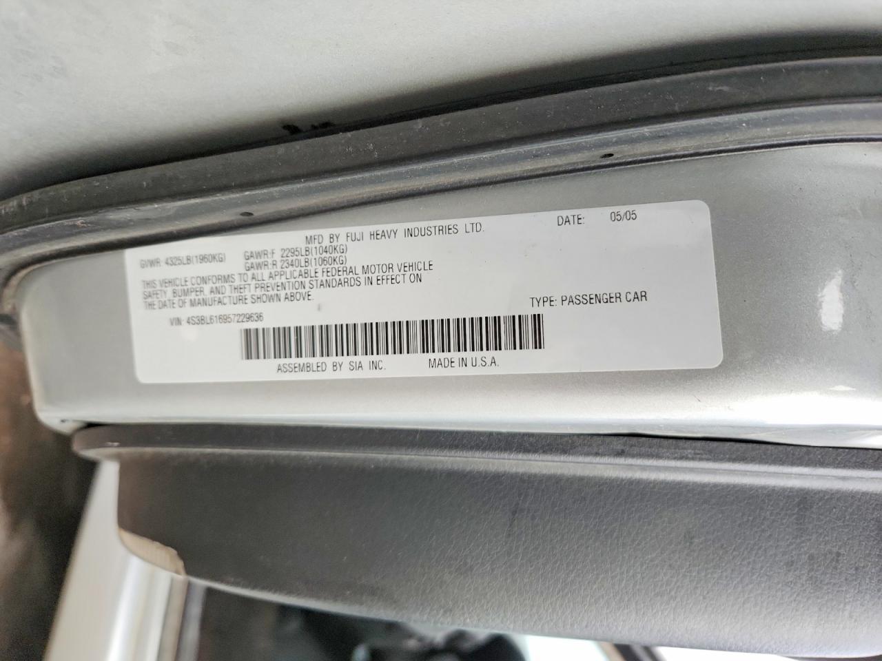 2005 Subaru Legacy 2.5i