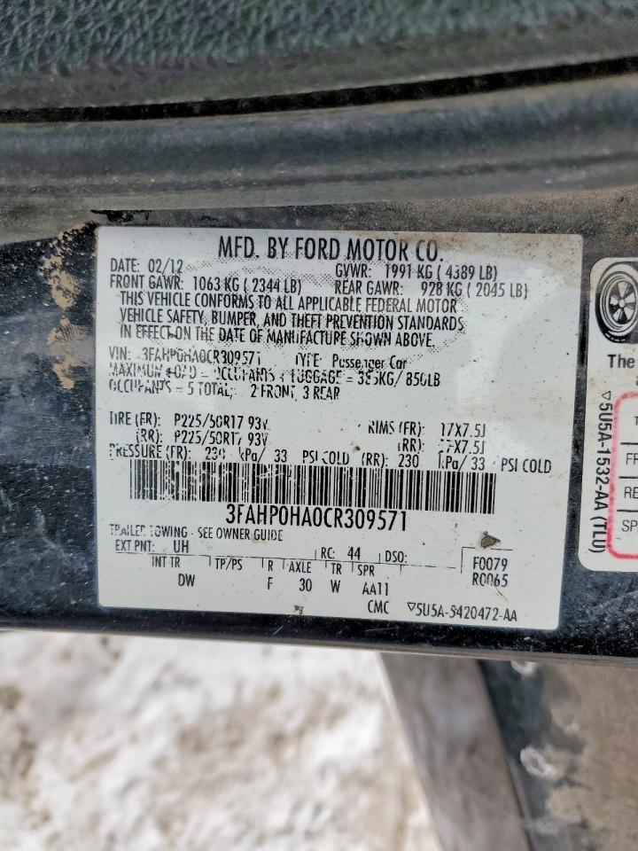 2012 Ford Fusion se