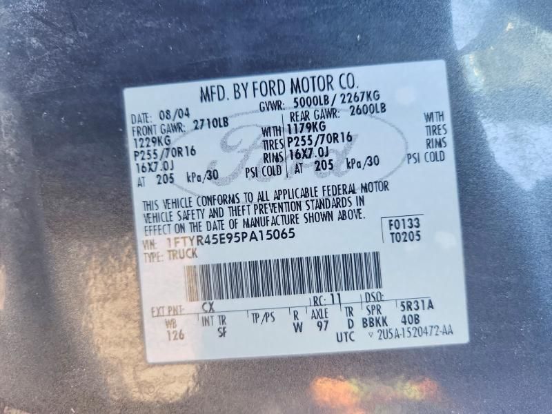 2005 Ford Ranger Super Cab