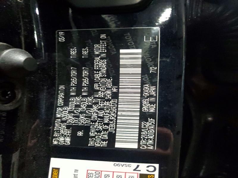 2019 Toyota 4runner Sr5/sr5 Premium