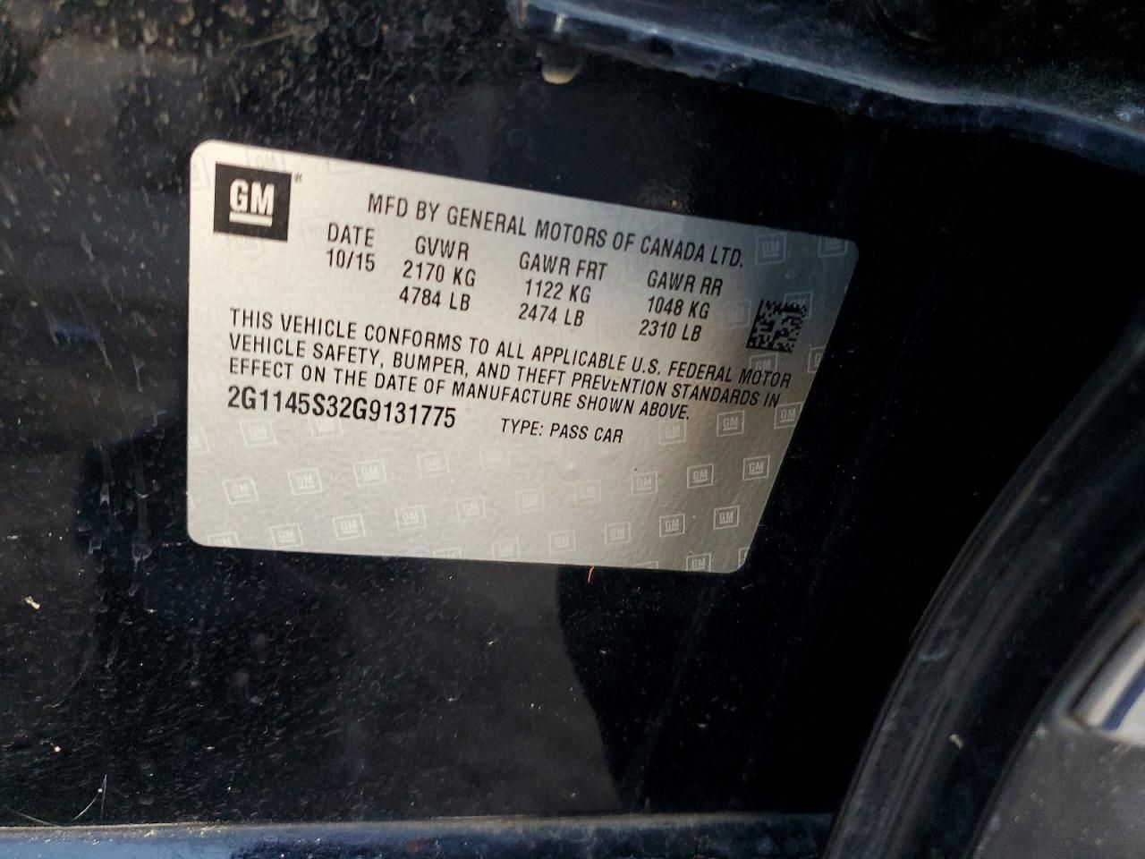 2016 Chevrolet Impala ltz