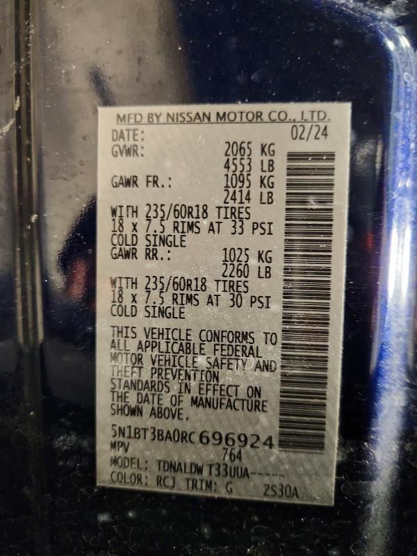 2024 Nissan Rogue sv