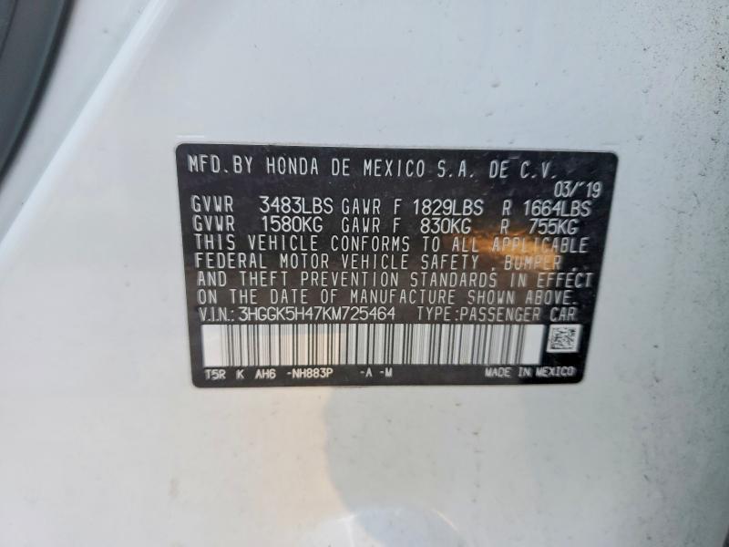 2019 Honda Fit lx