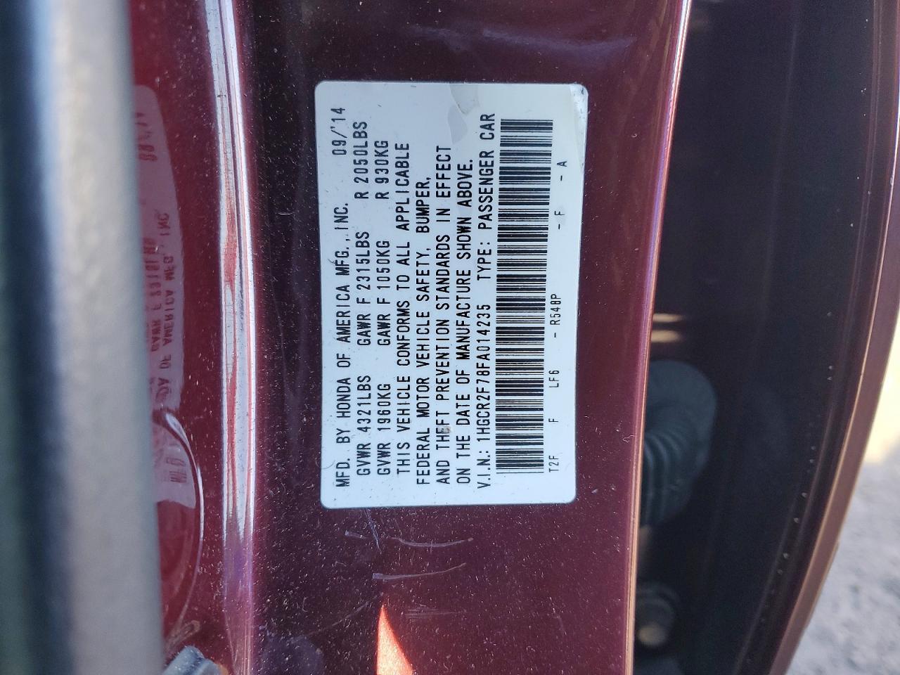 2015 Honda Accord ex