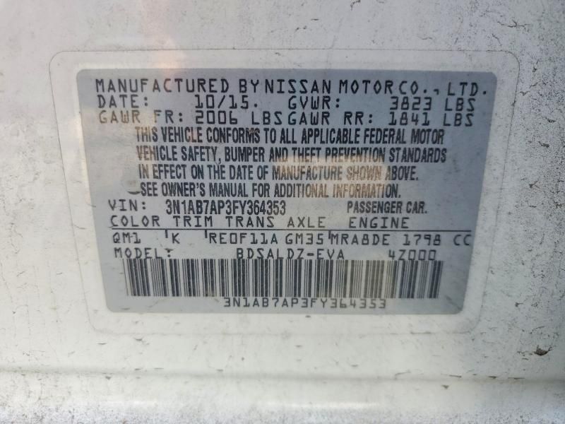 2015 Nissan Sentra s