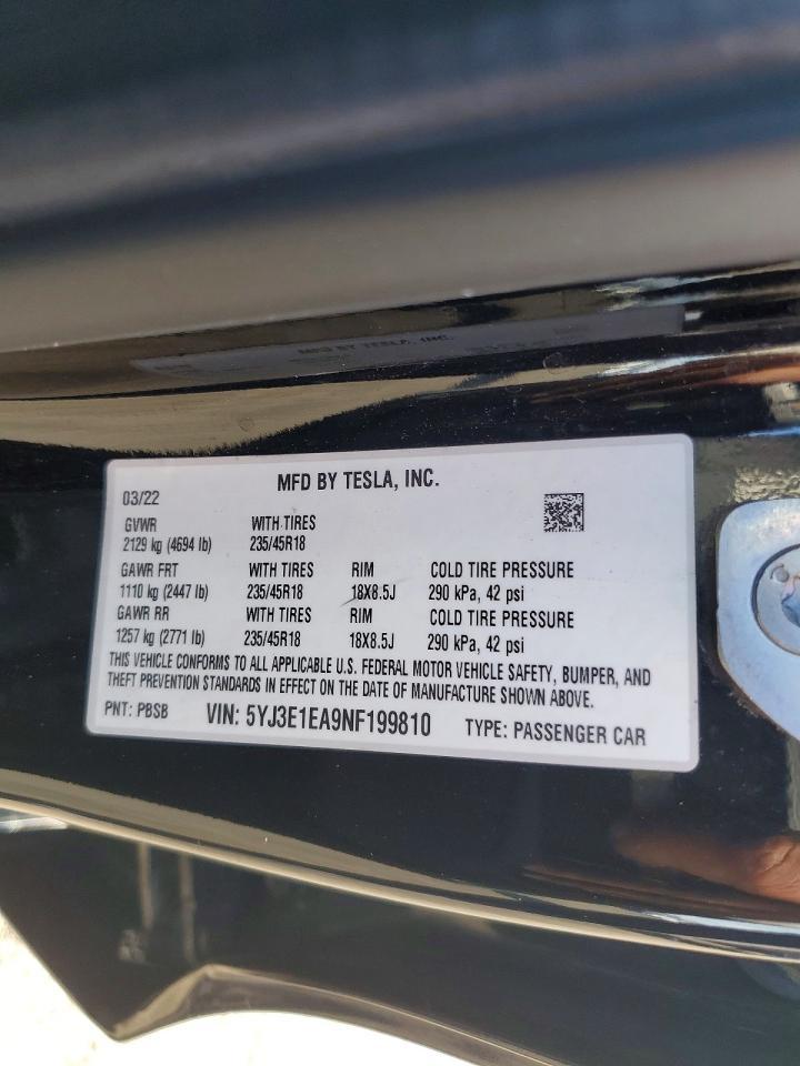 2022 Tesla Model 3