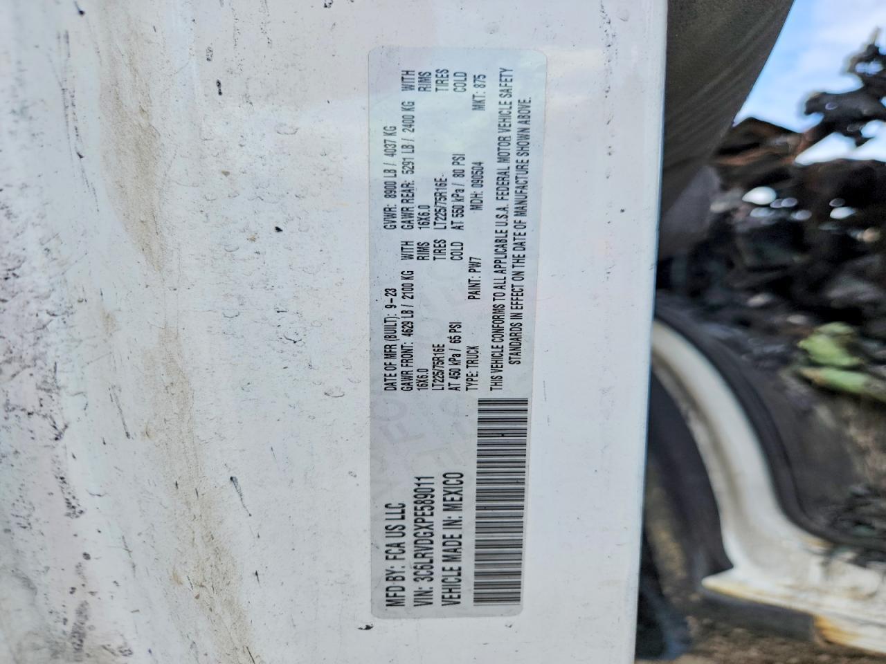 2023 Dodge RAM Promaster 2500 Delivery Van