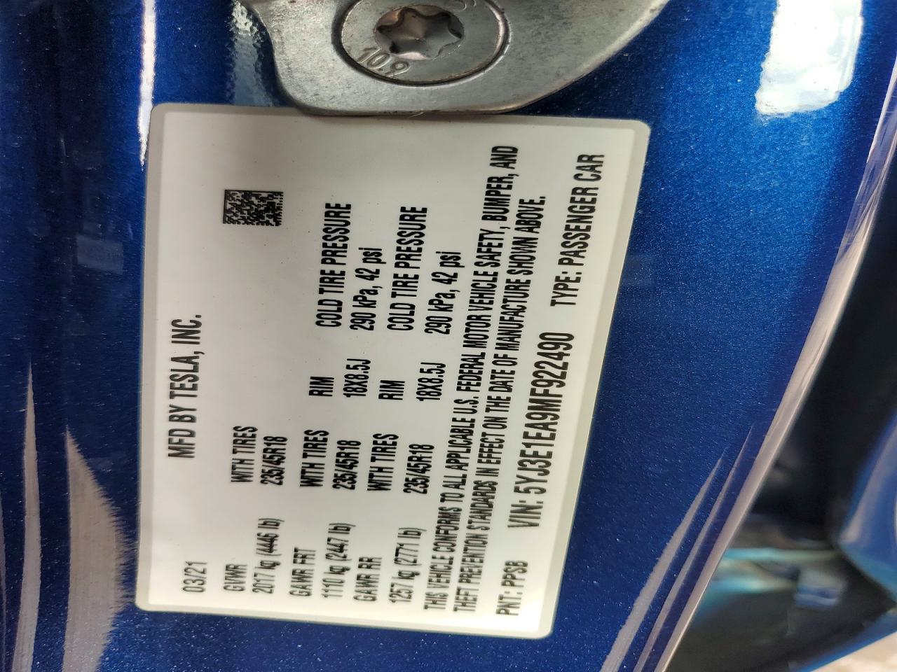 2021 Tesla Model 3
