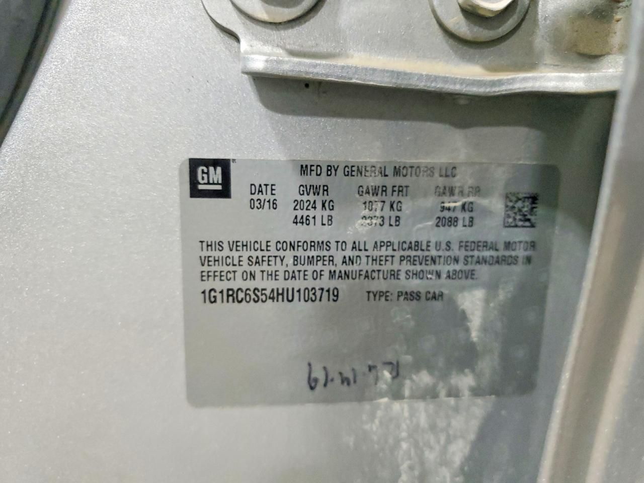 2017 Chevrolet Volt lt