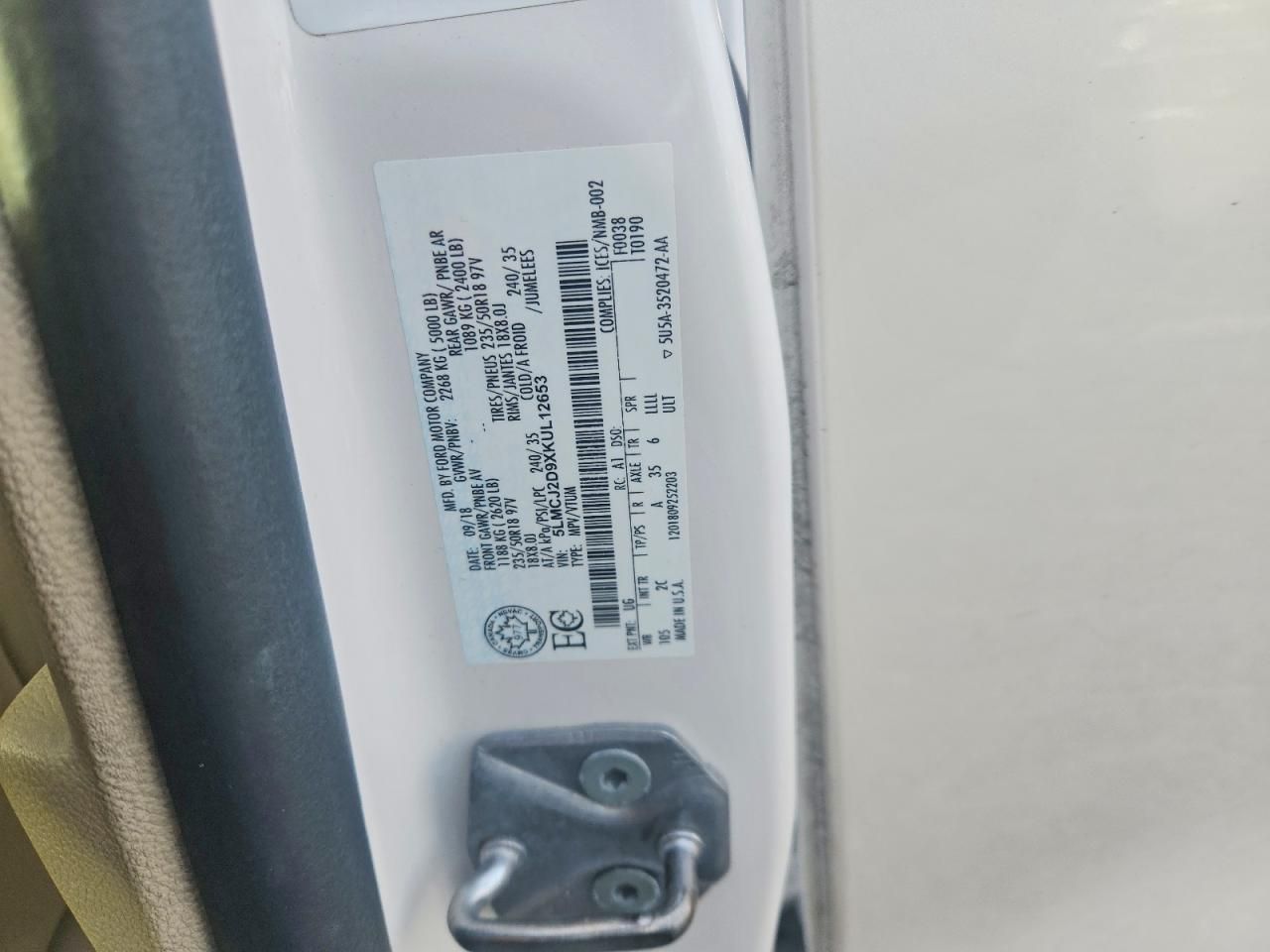 2019 Lincoln Mkc Select