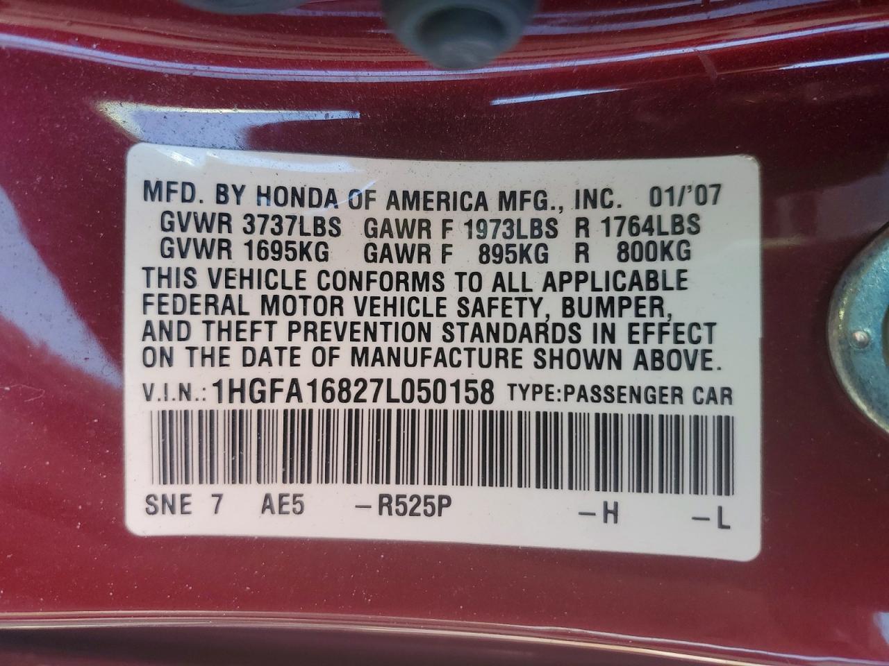 2007 Honda Civic ex