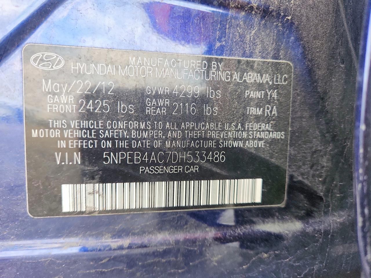 2013 Hyundai Sonata gls