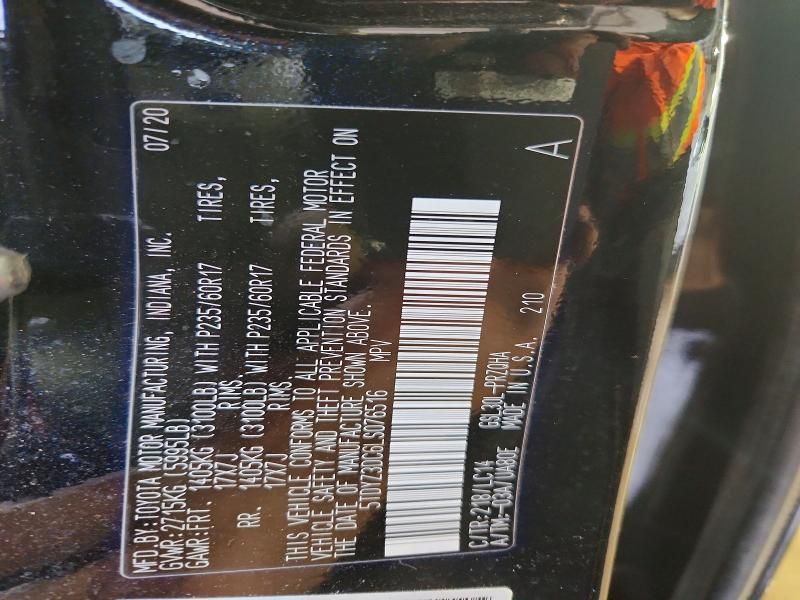 2020 Toyota Sienna xle