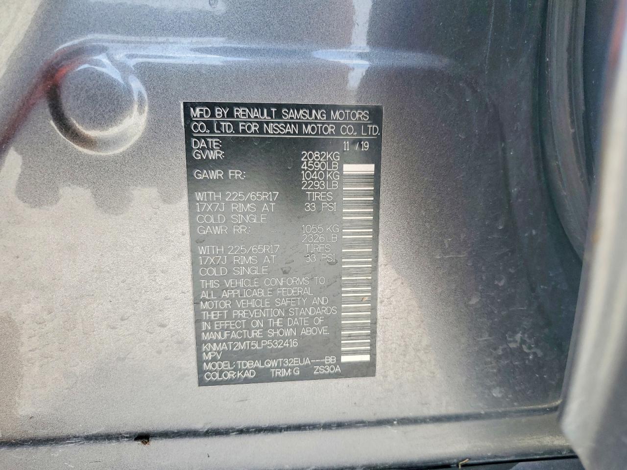 2020 Nissan Rogue s