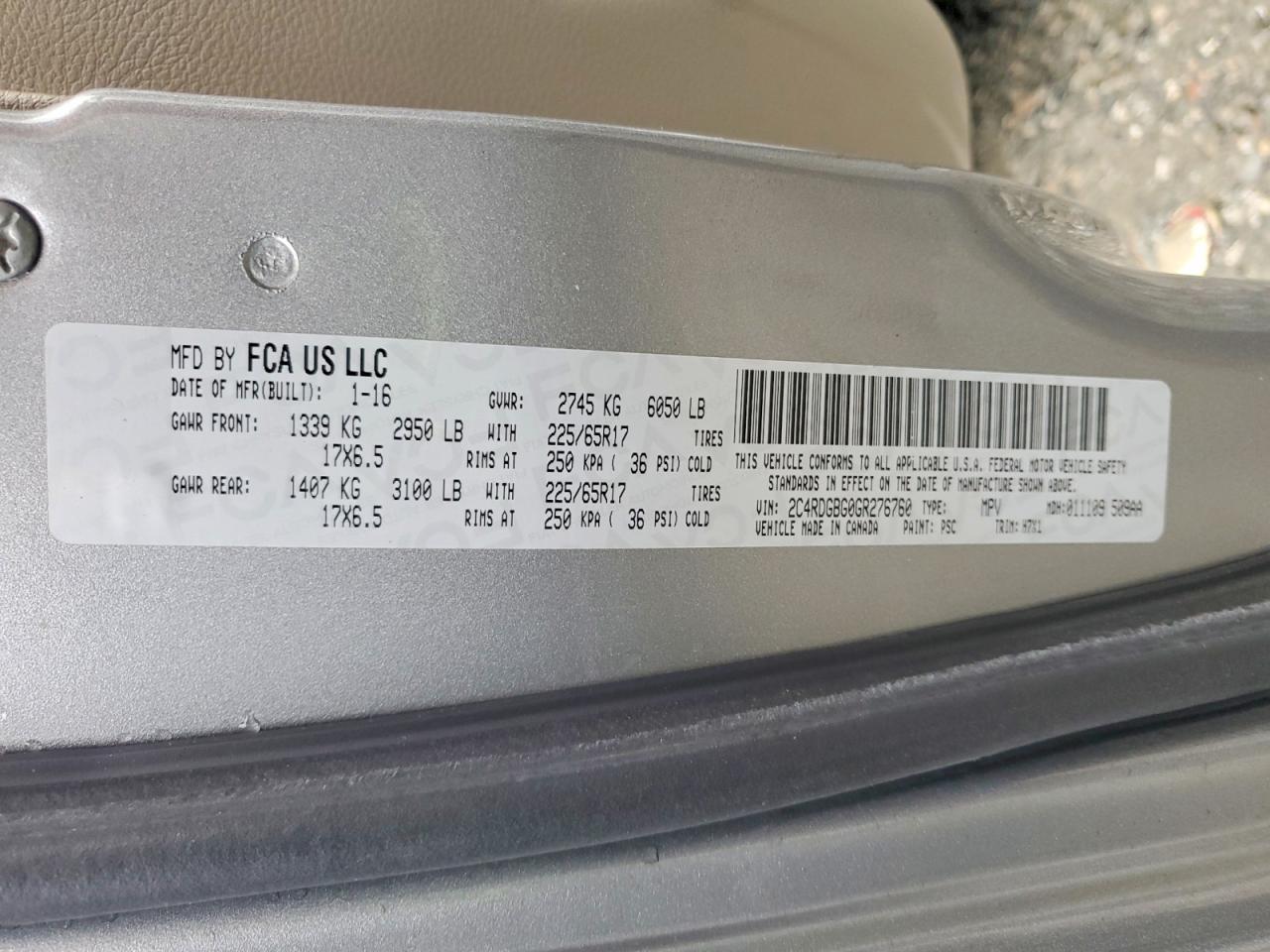 2016 Dodge Grand Caravan se