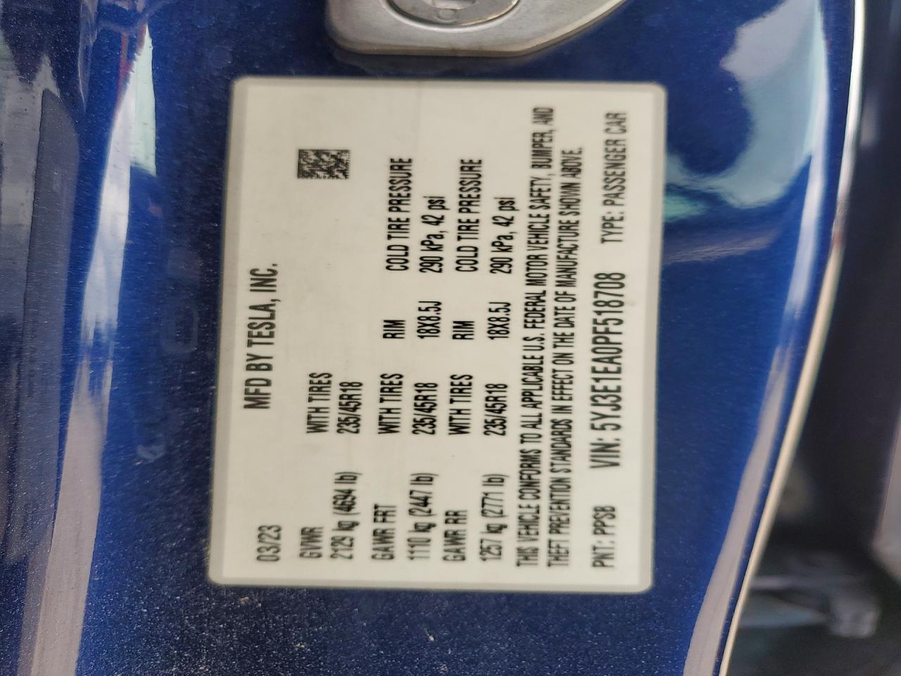 2023 Tesla Model 3