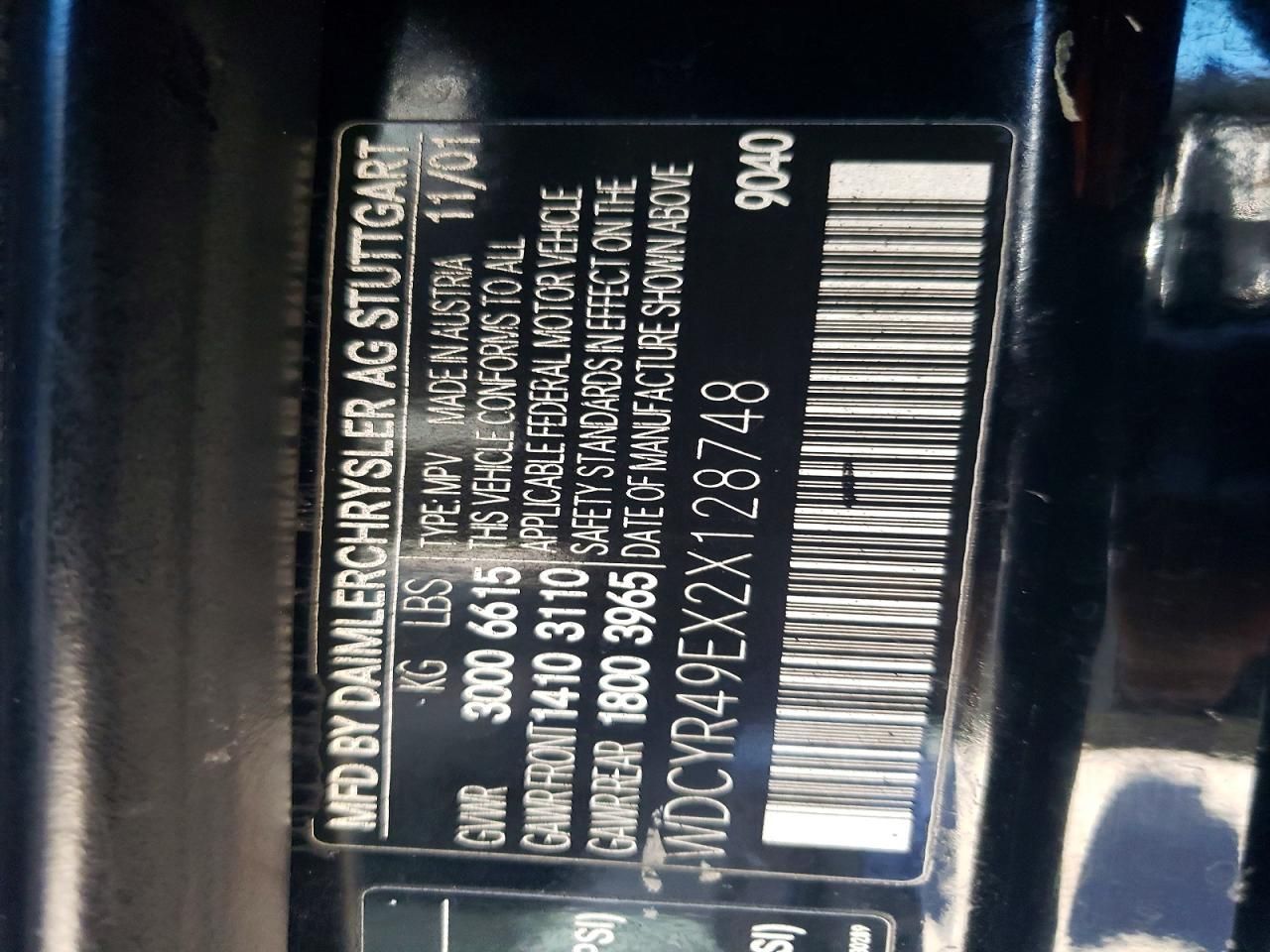 2002 Mercedes-Benz G 500