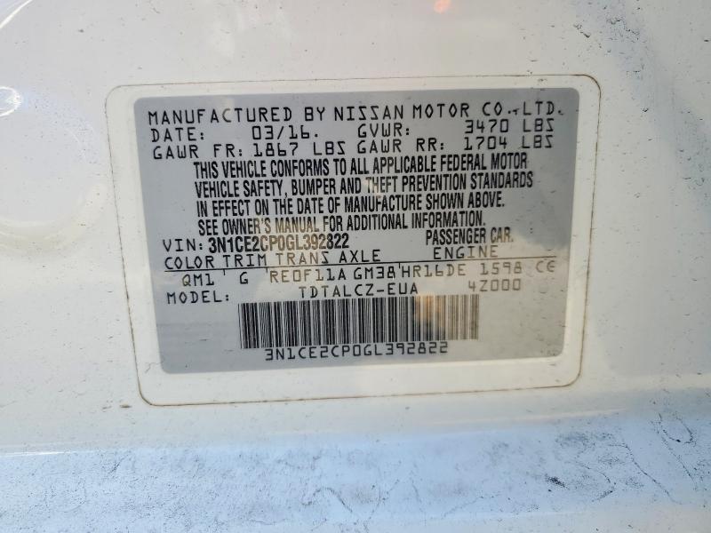 2016 Nissan Versa Note s