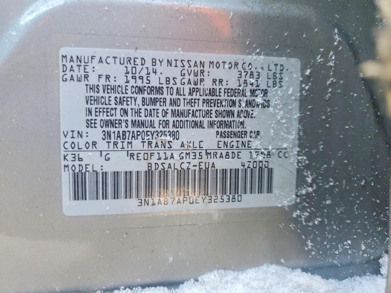 2014 Nissan Sentra s