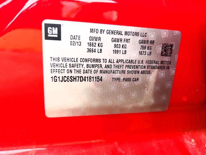 2013 Chevrolet Sonic lt