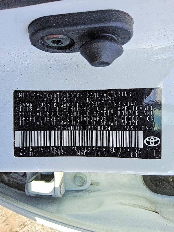 2024 Toyota Corolla le