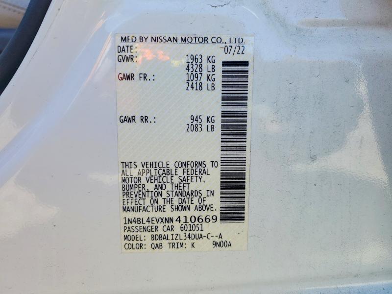 2022 Niss Altima sl