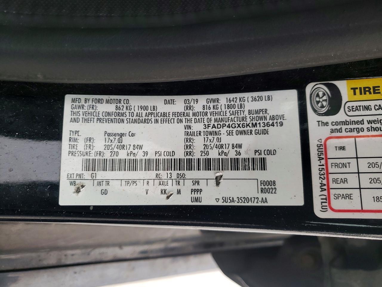 2019 Ford Fiesta st