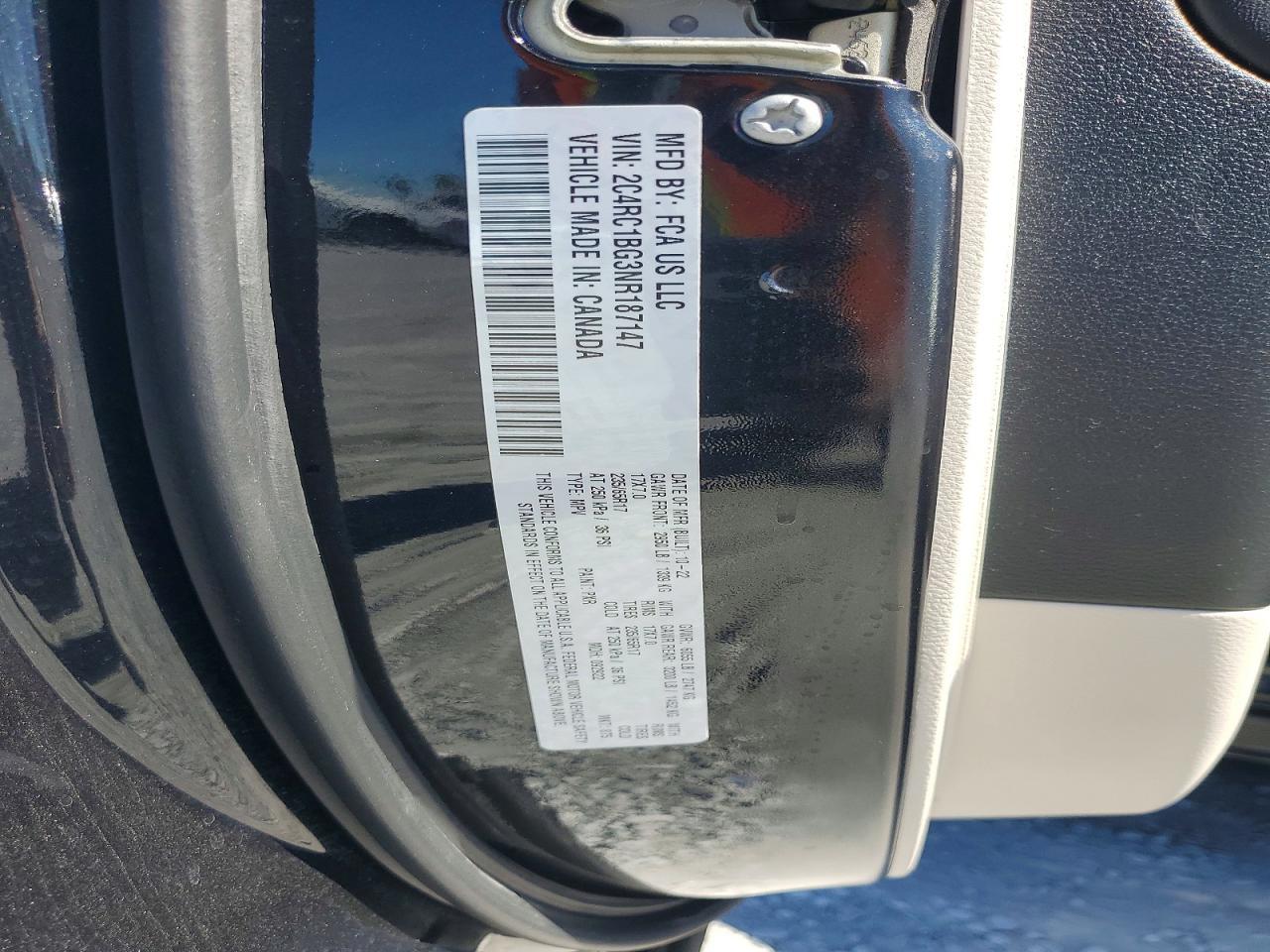 2022 Chrysler Pacifica Touring l