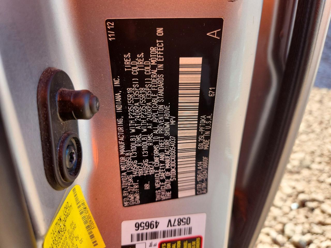 2013 Toyota Sienna xle