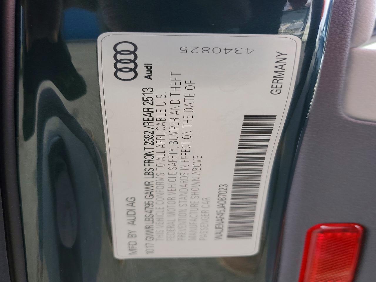 2018 Audi A4 Premium Plus