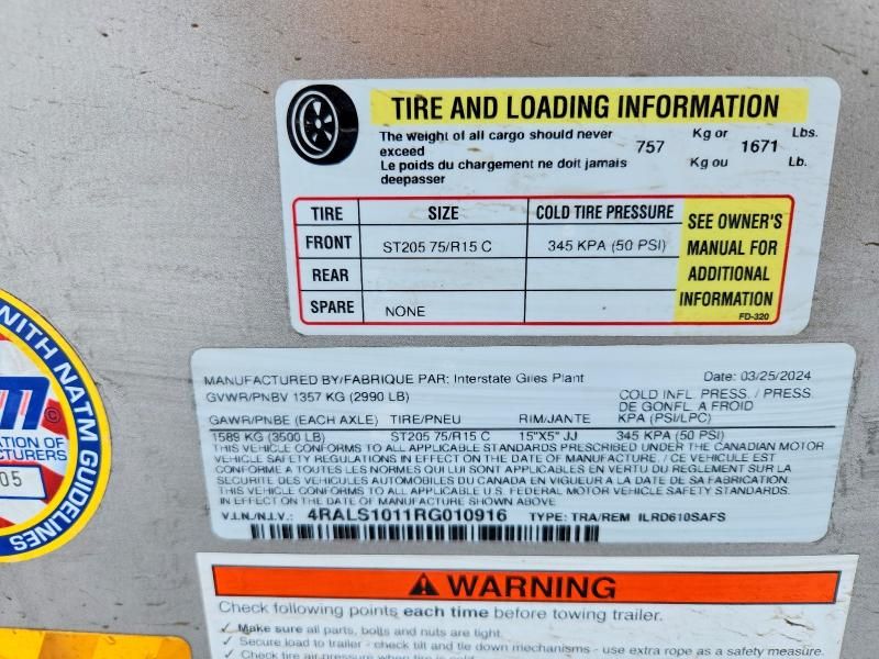 2024 Interstate Ilrd610safs Enclosed Cargo Trailer