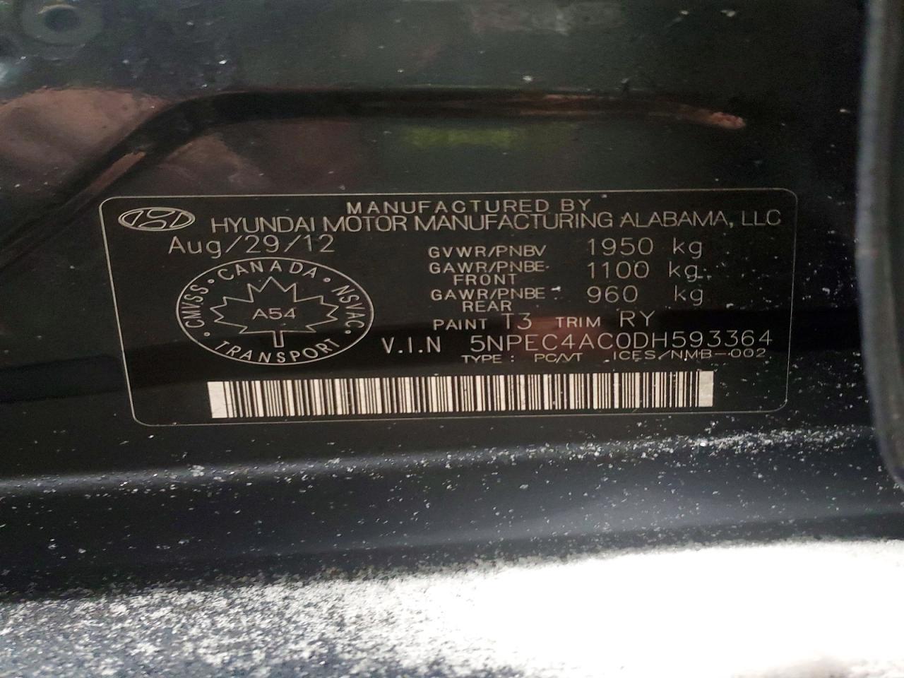 2013 Hyundai Sonata se