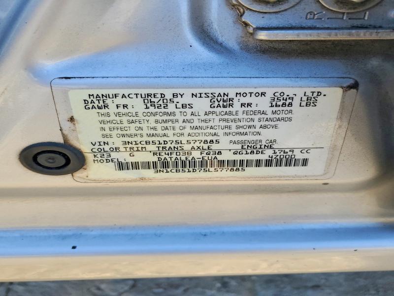 2005 Nissan Sentra 1.8