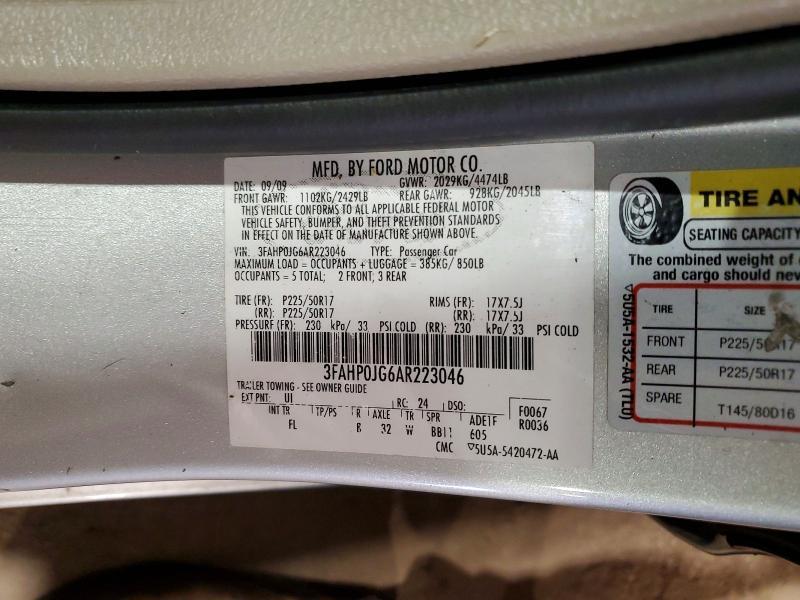 2010 Ford Fusion sel