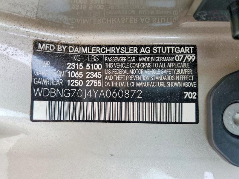 2000 Mercedes-Benz S 430