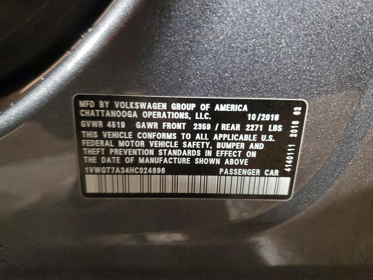2017 Volkswagen Passat se