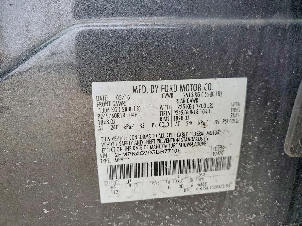 2016 Ford Edge se