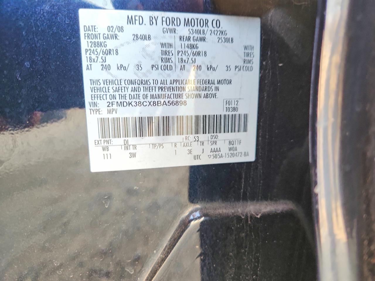 2008 Ford Edge sel