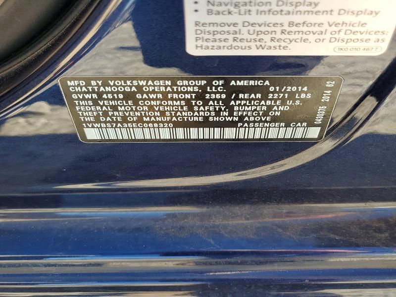 2014 Volkswagen Passat se