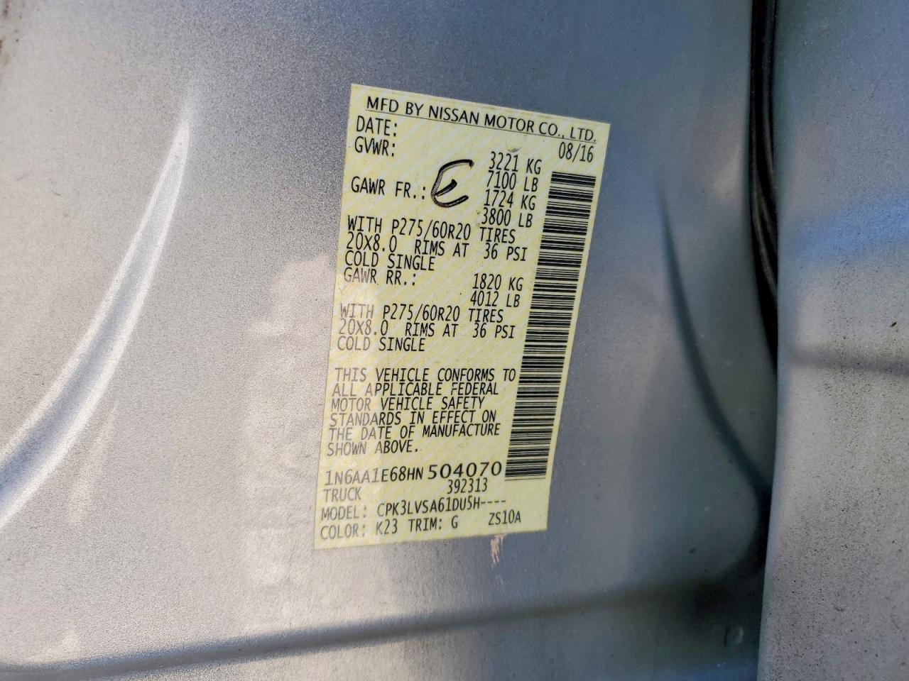 2017 Nissan Titan SL