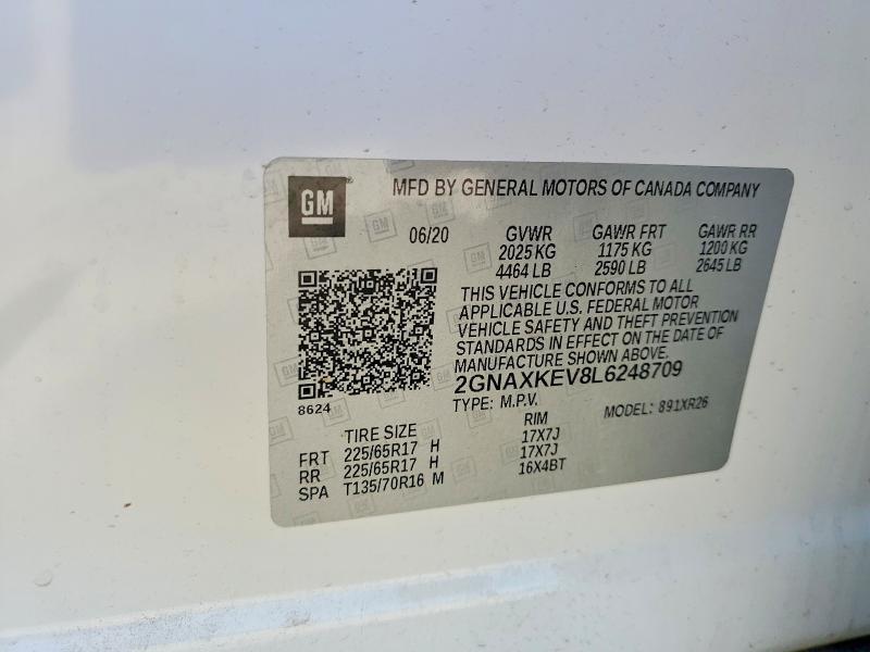 2020 Chevrolet Equinox lt