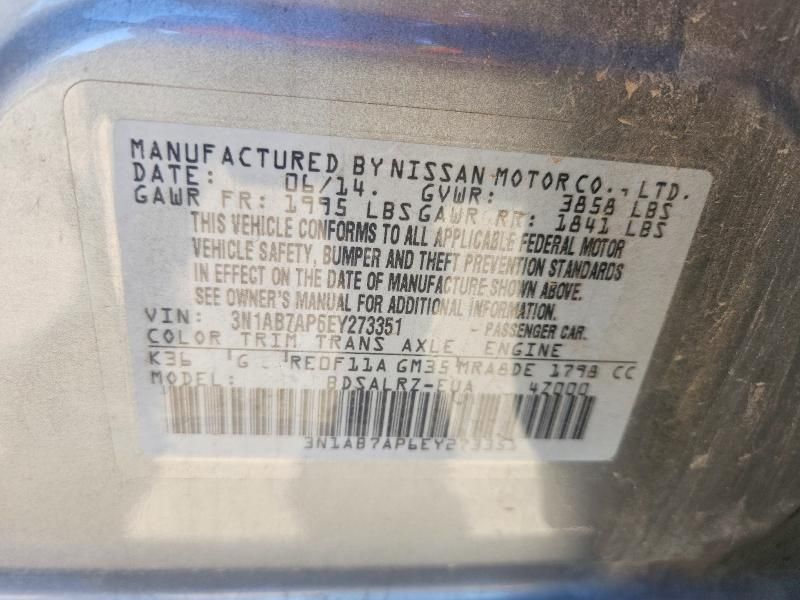 2014 Nissan Sentra sr