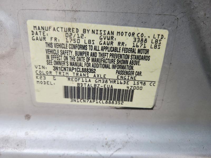 2012 Nissan Versa 1.6 s