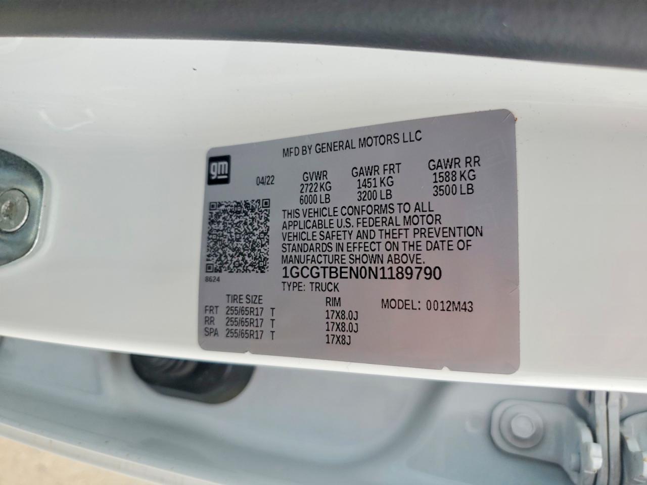 2022 Chev Colorado