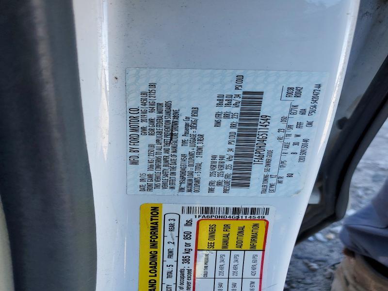2016 Ford Fusion se