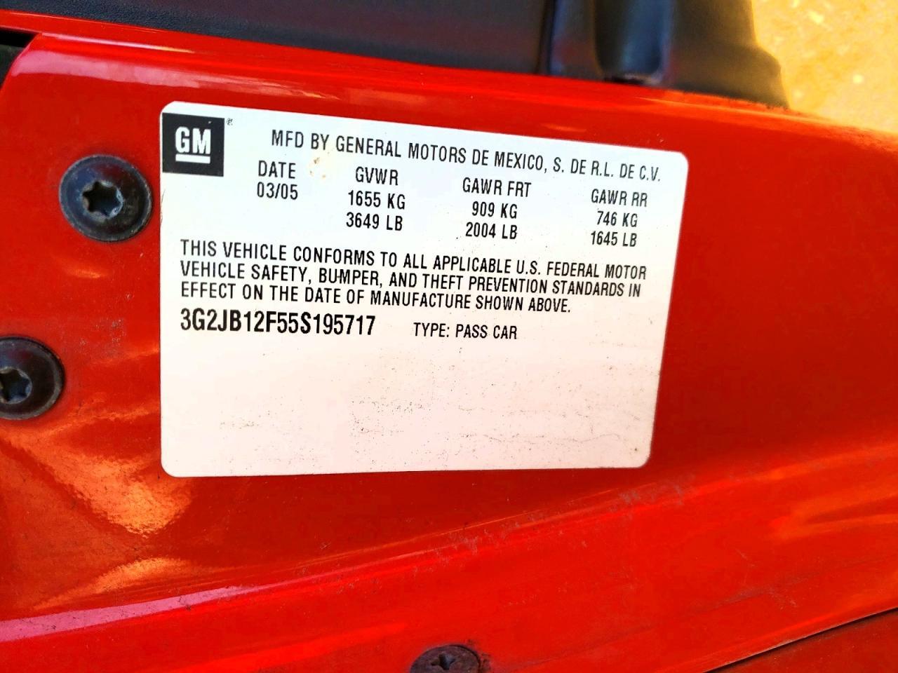 2005 Pontiac Sunfire