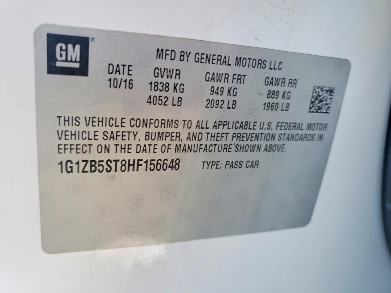 2017 Chevrolet Malibu ls