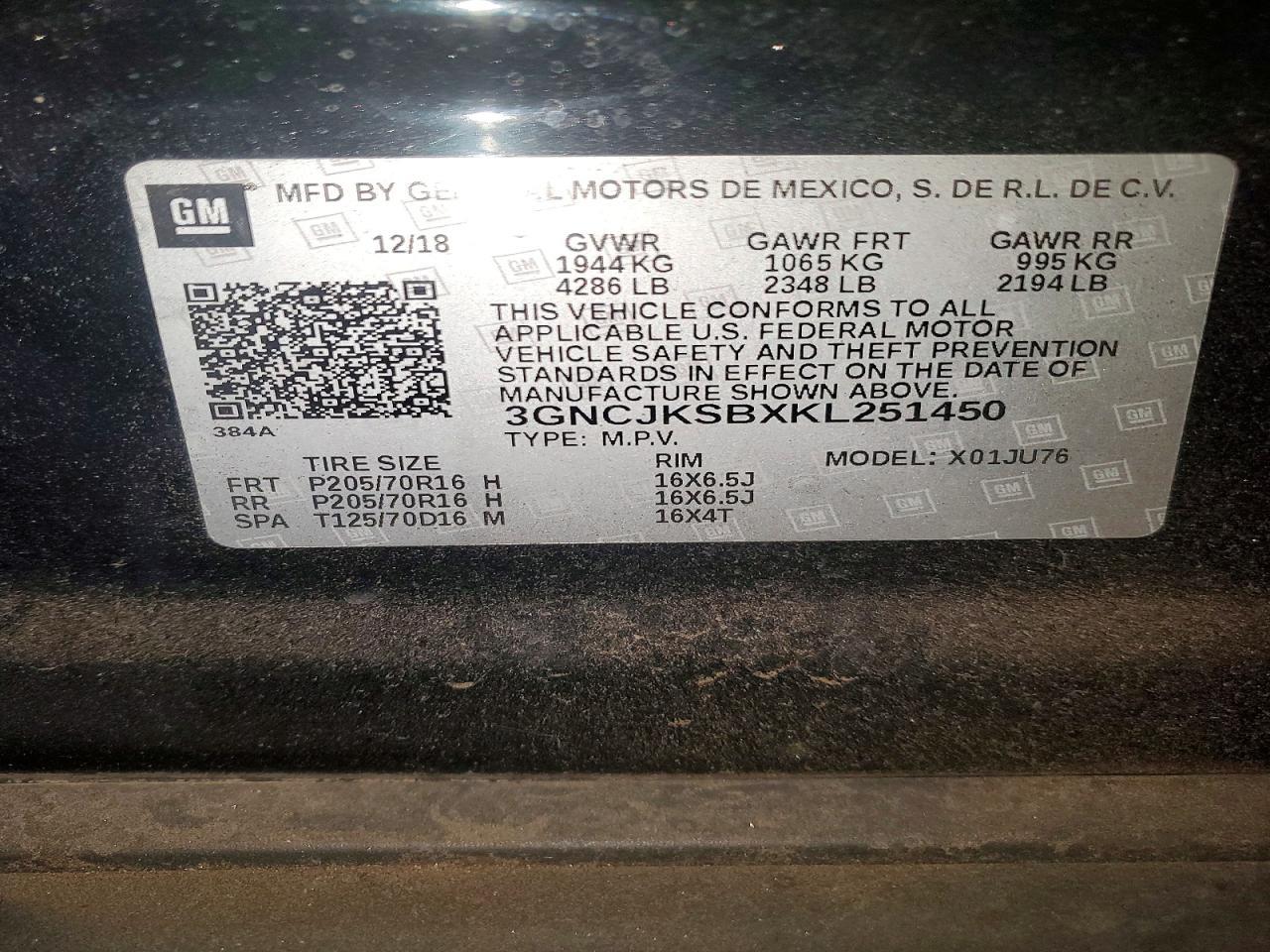 2019 Chevrolet Trax ls